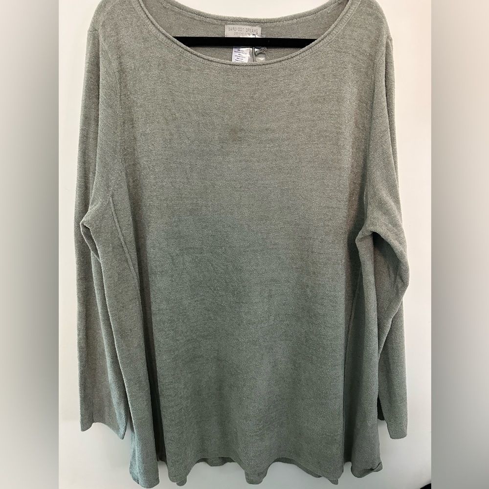 Barefoot Dreams Cozy Chic Ultra Light A Line Pullover Wave 2X